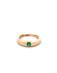 A pedido - Anillo Esmeralda Redonda en Bisel 0,16 ct