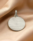 Medalla Redonda Lisa Personalizable Plata
