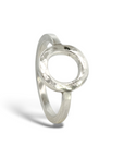 Anillo O martillada Plata - Xime Carbacho