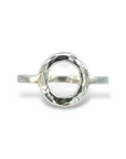 Anillo O martillada Plata - Xime Carbacho