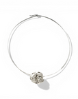 Chocker Semi-Rígido y Colgante Placa Small Plata - Xime Carbacho