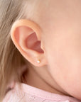 Aros Abridores Perlas naturales Oro 14K 2.5 - 3 mm