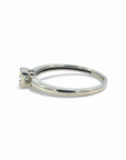 Anillo solitario diamante princess