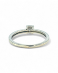 Anillo solitario diamante princess