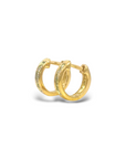 Aros argollas diamantes en riel 0,05 ct oro 10K