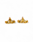 Aros Trio de Citrinos Navette y diamantes grifa
