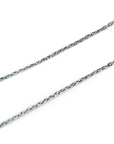 Cadena Eslabones Platino 55 cm / 4,23 gr hecha a mano