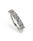 A pedido - Anillo Quintillo Diamantes Diseño Flor en oro 18K