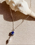 Colgante espiral Plata y Lapislázuli - Tita Cardemil