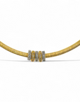 Collar semi-rígido tipo Omega dijes con circones