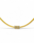 Collar semi-rígido tipo Omega dijes con circones