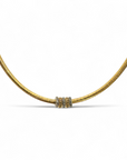 Collar semi-rígido tipo Omega dijes con circones