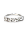 A pedido - Anillo Quintillo Diamantes Diseño Flor en oro 18K