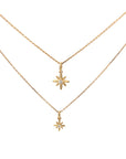 Collar Estrella de Belén con Diamante Corte Brillante