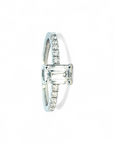 Anillo solitario diamante lab rectangular 0,7 ct