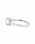Anillo solitario diamante lab rectangular 0,7 ct