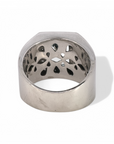 Anillo Solitario Aguamarina bisel