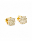 Aros Punto de Luz Diamantes cluster 0,25 ct Oro amarillo