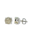 Aros Punto de Luz Cluster Diamantes 0,375 ct Oro blanco