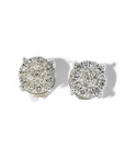 Aros Punto de Luz Cluster Diamantes 0,375 ct Oro blanco