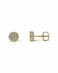 Aros Punto de Luz cluster Diamantes 0,375 ct Oro amarillo