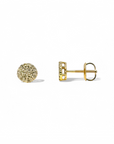 Aros Punto de Luz cluster Diamantes 0,375 ct Oro amarillo