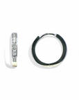 Aros Argollas Diamantes riel 0,25 ct Oro blanco