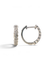Aros argollas Sophia Schneider Joyas de plata 925 con diamantes de 0,10 ct engastados en bisel