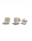 Aros punto de luz diamantes pave 0,05 ct plata 925