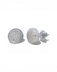 Aros punto de luz diamantes pave 0,17 ct plata 925