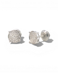 Aros punto de luz diamantes pave 0,125 ct plata 925