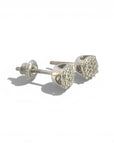 Aros punto de luz diamantes pave 0,05 ct plata 925
