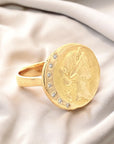 A pedido - Anillo Grabado Brillantes 0,01.5 ct