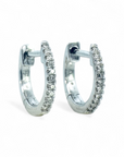 Aros Argollas Oro Blanco 14K