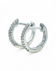 Aros Argollas Oro Blanco 14K