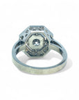 A pedido - Anillo Solitario Diamante Lab 0,54 ct Halo Octogonal