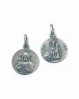 Medalla Escapulario Redondo 16mm Plata 925