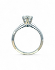 Anillo Solitario Diamante brillante Lab 1 ct seis grifas