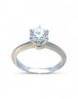 Anillo Solitario Diamante brillante Lab 1 ct seis grifas