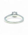 Anillo Solitario Diamante Laboratorio 1 ct y brillantes en argolla
