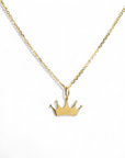 Collar eslabones colgante corona
