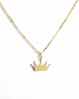 Collar eslabones colgante corona
