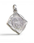 Medalla Escapulario 25 x 25 mm Plata