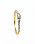 Anillo Tricillo Diamantes 0,20 ct oro amarillo 18K