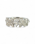 Anillo Diamantes corte brillante Diseño Gardenia