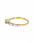 Anillo Tricillo Diamantes 0,20 ct oro amarillo 18K