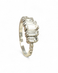 Anillo Quintillo Diamantes Baguette 1,0 Ct en Platino