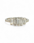 Anillo Quintillo Diamantes Baguette 1,0 Ct en Platino