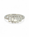 Anillo Quintillo Diamantes Baguette 1,0 Ct en Platino