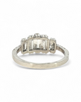 Anillo Quintillo Diamantes Baguette 1,0 Ct en Platino